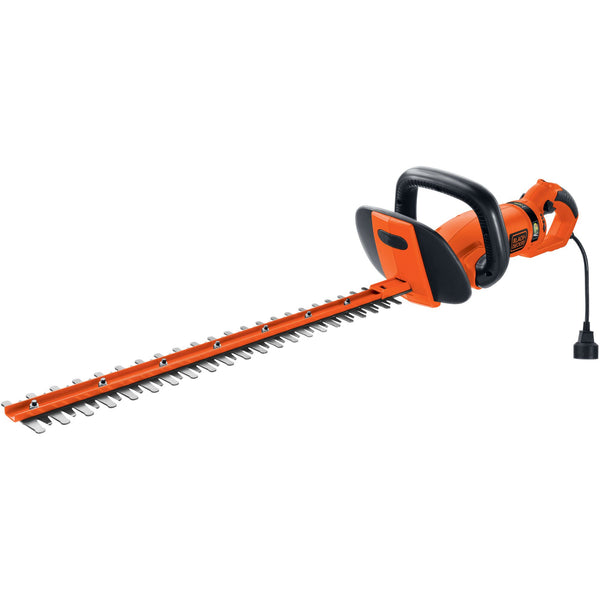 Black Decker Hedge Trimmer Rotating Handle Dual Blade Action Blades 3.3-Amp 24-Inch