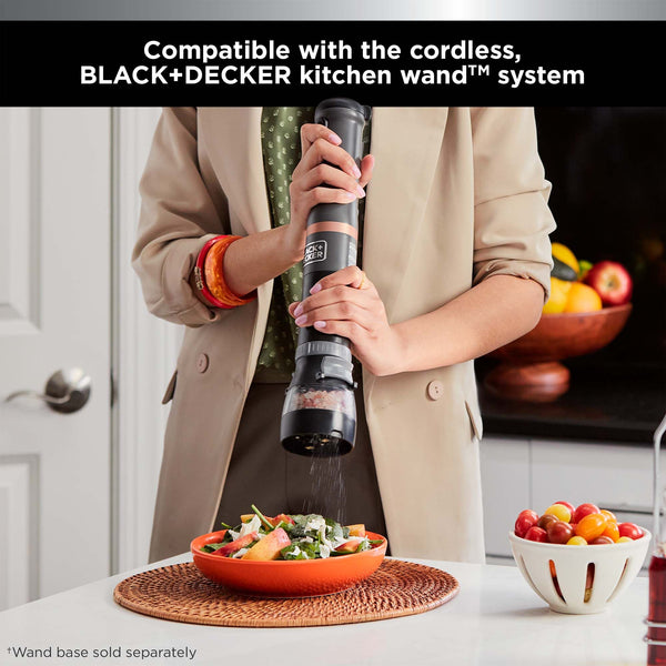 Black Decker Kitchen Wand™ 2in1 Salt And Pepper Grinder Attachment
