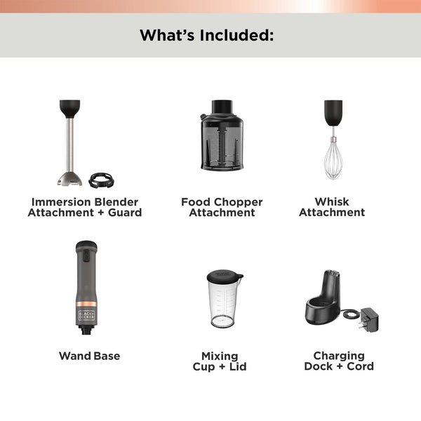 Black Decker Kitchen Wand™ Cordless 3in1 Kitchen Multi-tool Grey