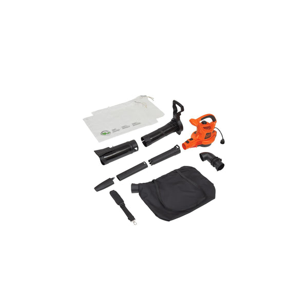 Black Decker Leaf Blower & Leaf Vacuum 3-in-1 12-Amp 250-MPH 400-CFM