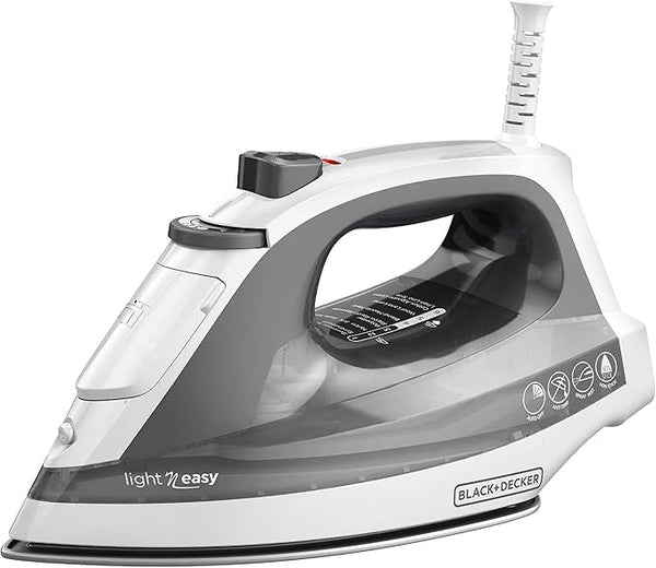 black decker Light ‘N Easy™ Compact Steam Iron; Anti-Drip; Grey