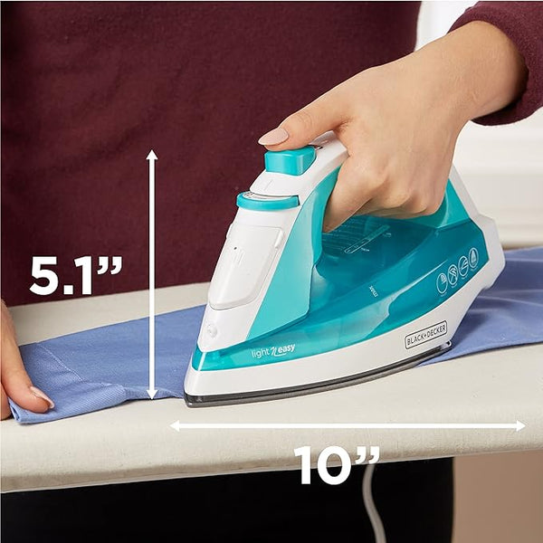 Black Decker Light 'N Easy™ Compact Steam Iron; Teal