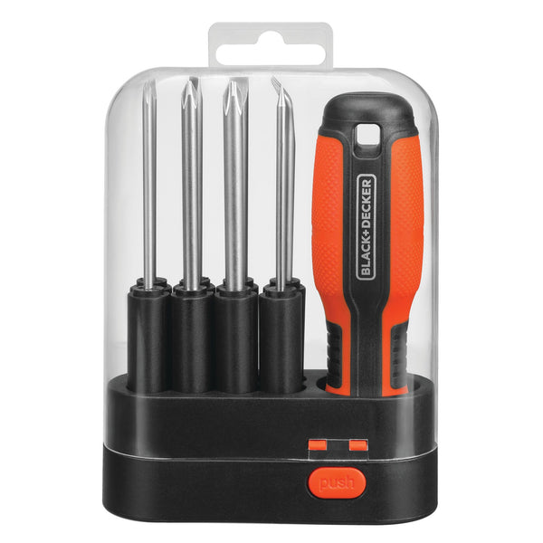 Black Decker Magnetic Color-Coded Screwdriver Set 12-Piece