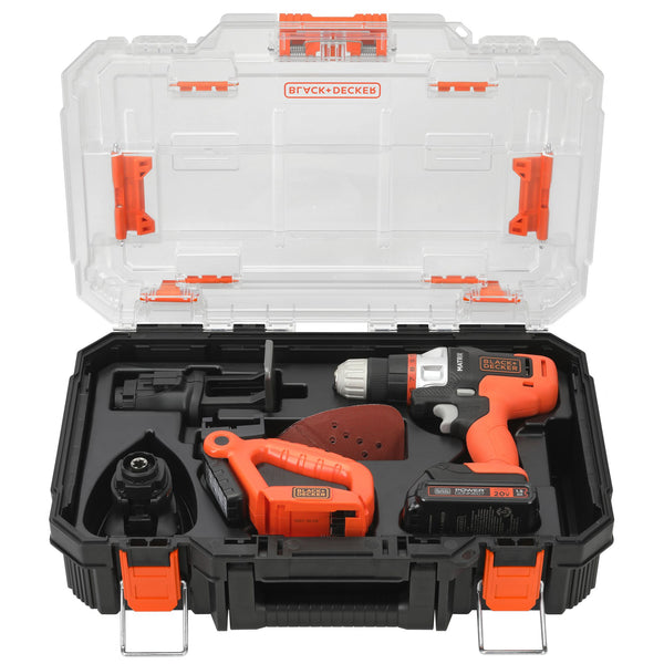 Black Decker MATRIX™ 20V MAX* Cordless 4-Tool Combo Kit With Storage