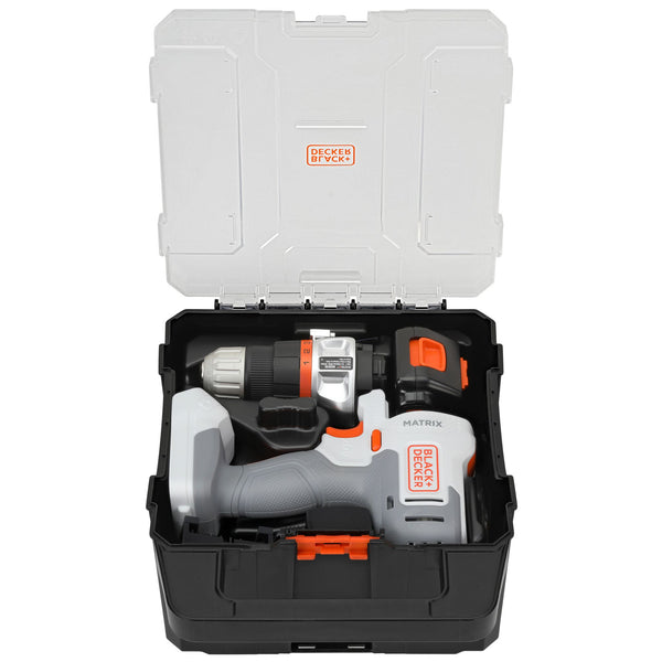 Black Decker MATRIX™ 20V MAX* Drill Kit With Storage Case