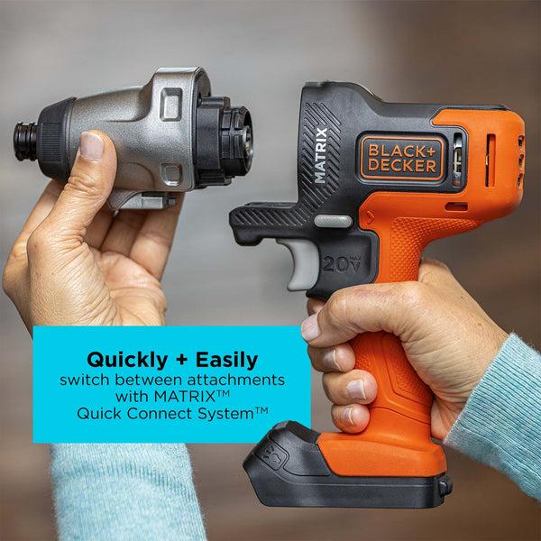 Black Decker MATRIX™ Impact Multi-Tool Attachment With Storage Case