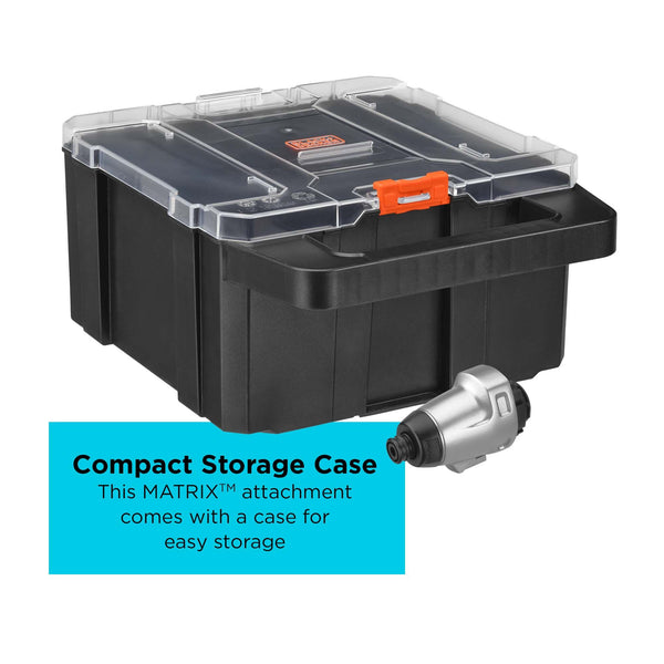 Black Decker MATRIX™ Impact Multi-Tool Attachment With Storage Case