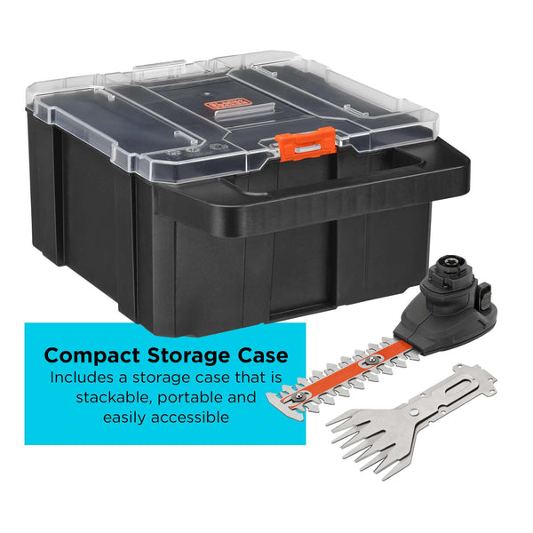 Black Decker MATRIX™ Shear Shrubber Attachment With Storage Case
