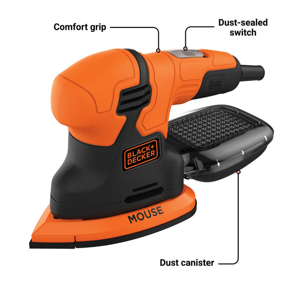 Black Decker MOUSE™ 1.2 Amp Electric Detail Sander