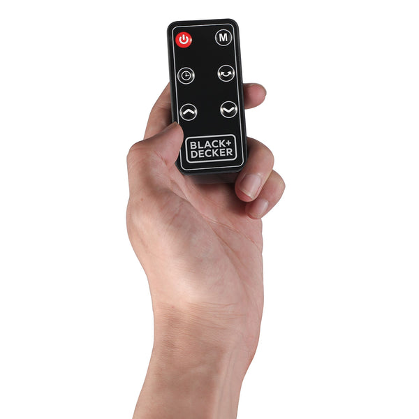 Black Decker Oscillating Ceramic Desktop Heater & Remote