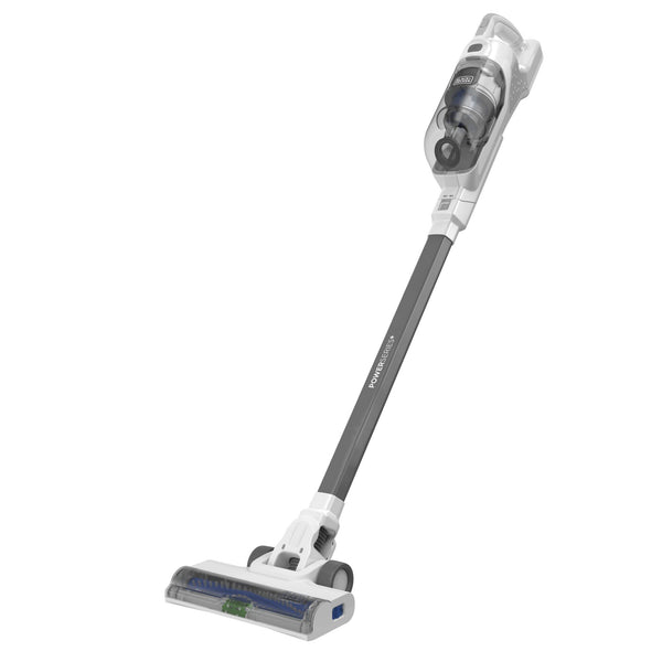 black decker POWERSERIES+™ 16V MAX* Cordless Stick Vacuum with LED Floor Lights Lightweight Multi-Surface White