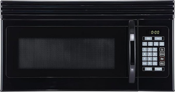 black decker Range Microwave with Top Mount Air Recirculation Vent 1.6-Cu. Ft. 1000-Watt Incandescent Lighting Safety Lock