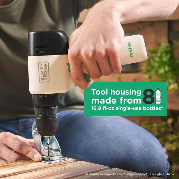 Black Decker Reviva™ 12V MAX* Cordless Drill With Charger And Double-Ended Screwdriver Bit