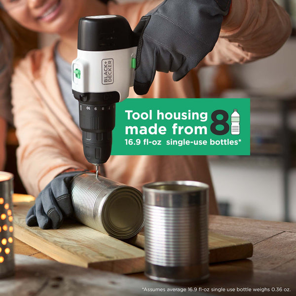 Black Decker Reviva™ 12V MAX* Cordless Hammer Drill With Charger And Screwdriver Bit