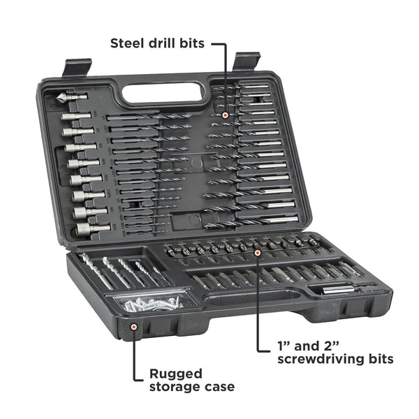 Black Decker Screwdriver Bit Set / Drill Bit Set 109-Piece