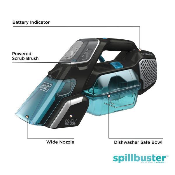 Black Decker Spillbuster™ Portable Carpet Cleaner Cordless Spill And Spot Cleaner