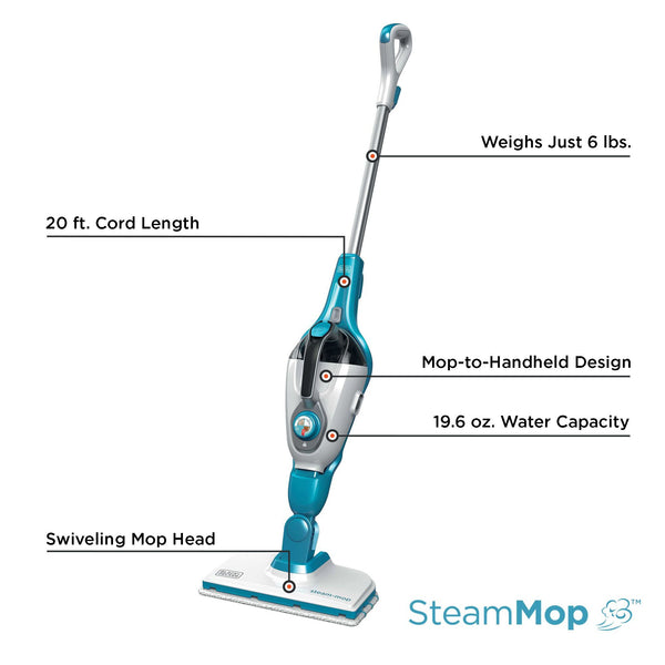 Black Decker SteamMop™ And Portable Steamer 2-In-1 Corded