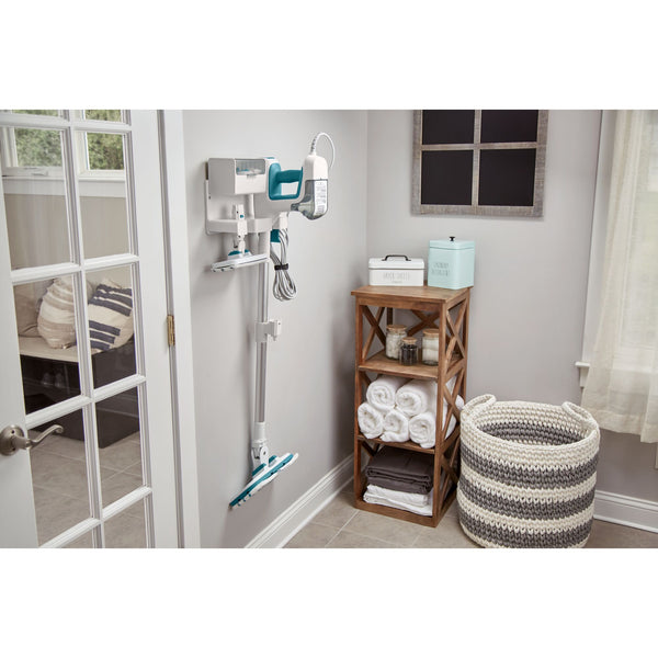 Black Decker SteamMop™ Multipurpose Steam Cleaning System With 7 Attachments + Storage Wall Mount