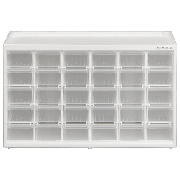 Black Decker Storage Organizer Small 30 Drawer Bin Modular Storage System Easily Stackable