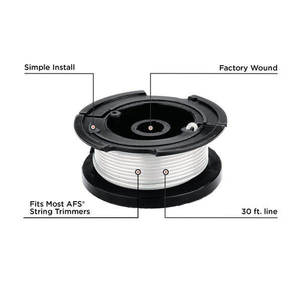 Black Decker String Trimmer Replacement Spool 0.065-Inch 3 Pack