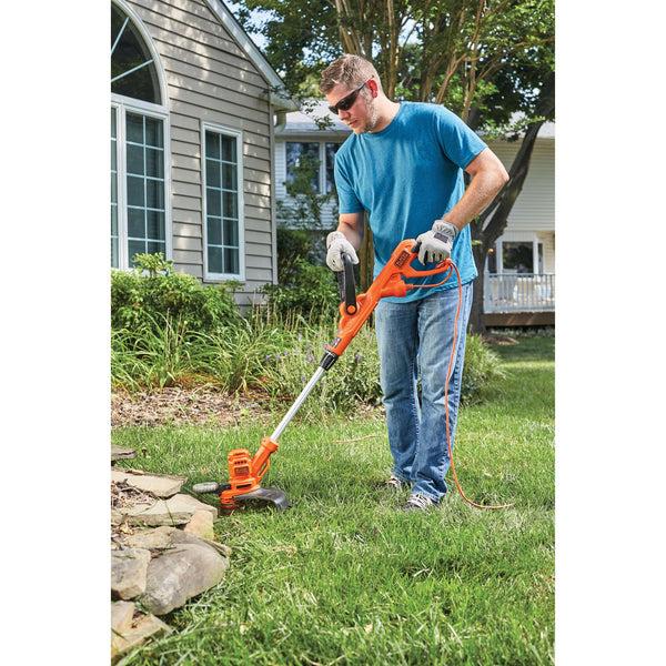 black decker String Trimmer Weed Wacker with Auto Feed Weed Eater 6.5-Amp 14-Inch