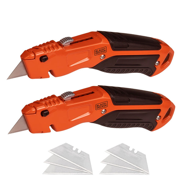 black decker Utility Knife Retractable Quick Change Blade 2-Pack