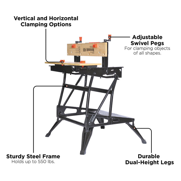 Black Decker Workmate™ Portable Workbench 425-To-550-Pound Capacity