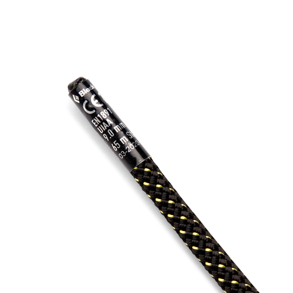 Black Diamond 9.0 Static Rope 65 M Black-Yellow