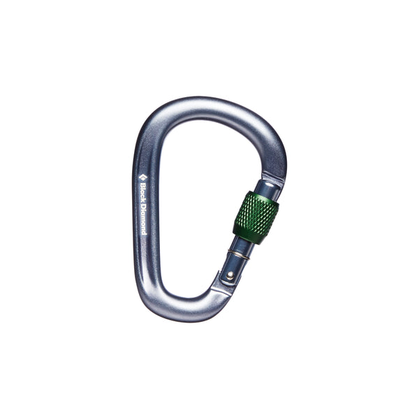 black diamond PearLock Screwgate Carabiner Gray