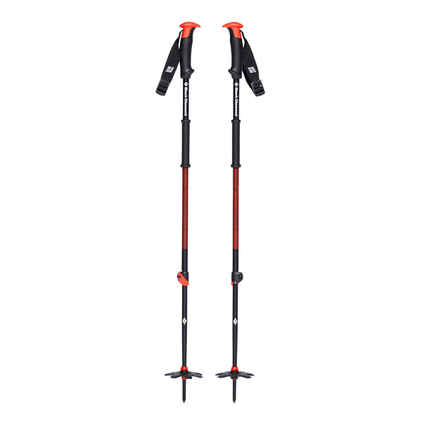 black diamond TRAVERSE SKI POLES Hyper Red