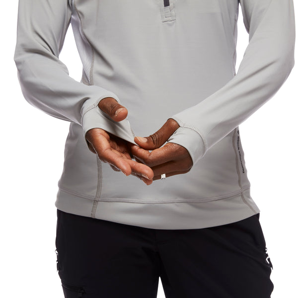 Black Diamond Women's Alpenglow Pro Hoody Pewter