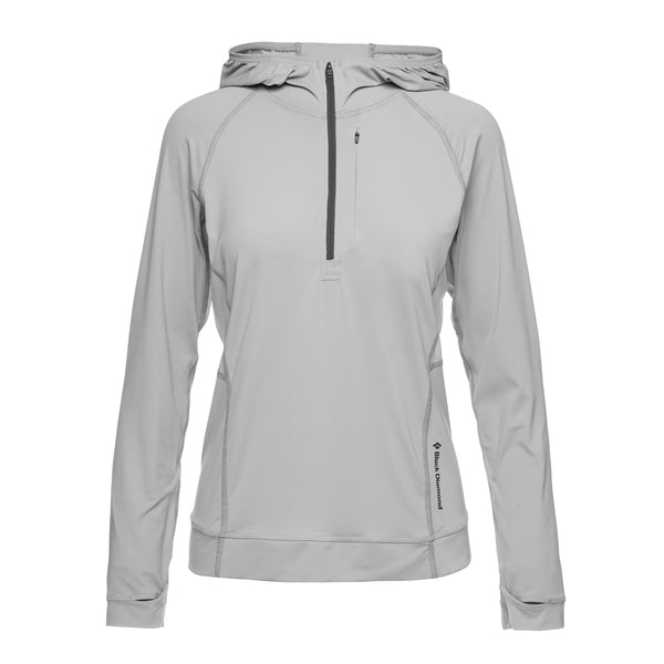 black diamond Women's Alpenglow Pro Hoody Pewter