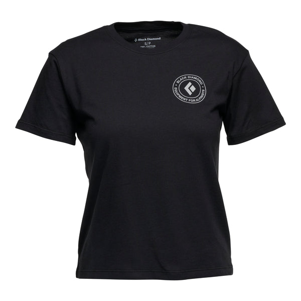 black diamond Women's Circle Logo Tee Black