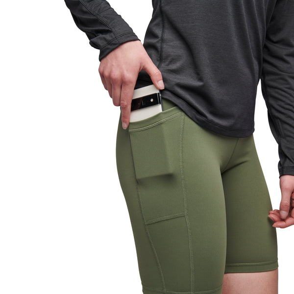 Black Diamond Women's Sessions Shorts 9 In Tundra