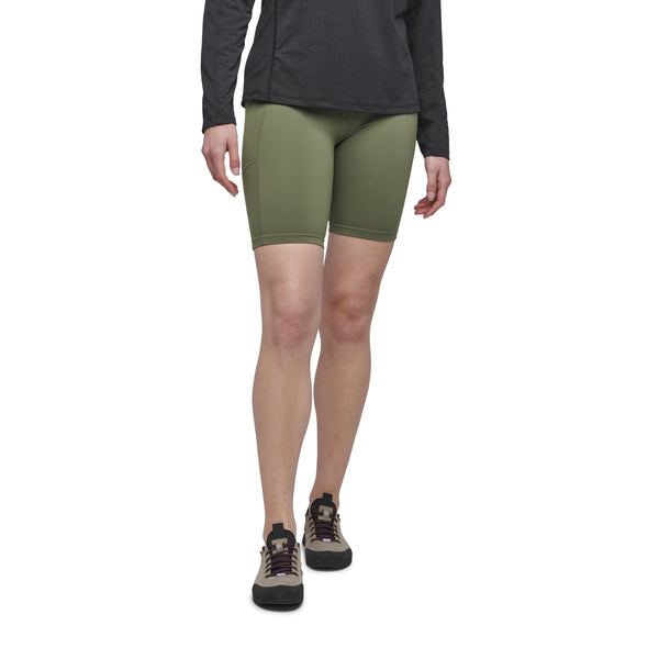 black diamond Women's Sessions Shorts 9 in Tundra