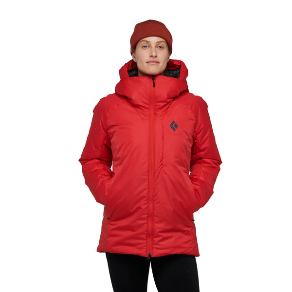 black diamond Women's Solution 4.0 Parka Coral Red