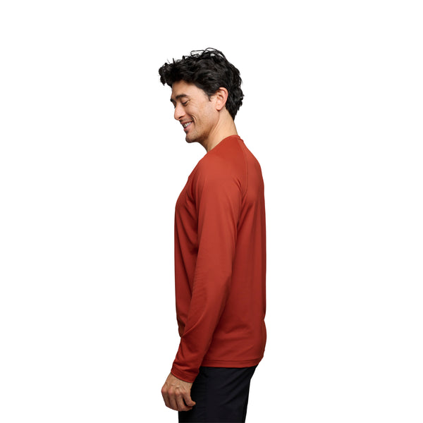 Black Diamond Men's Alpenglow Long Sleeve Crew Burnt Sienna
