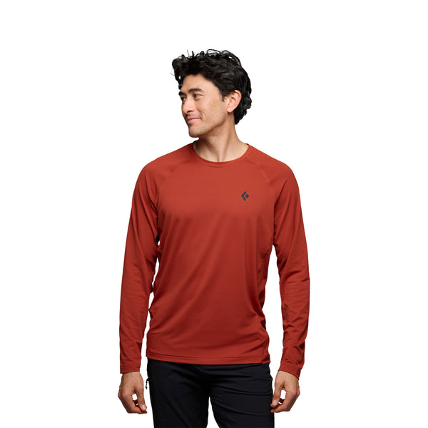 black diamond Men's Alpenglow Long Sleeve Crew Burnt Sienna