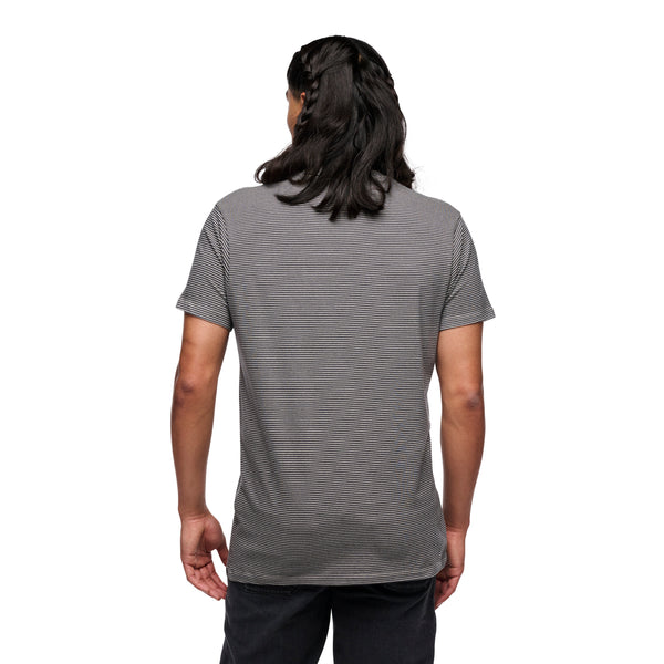 Black Diamond Men's BD Stripe Tee Charcoal-Off White