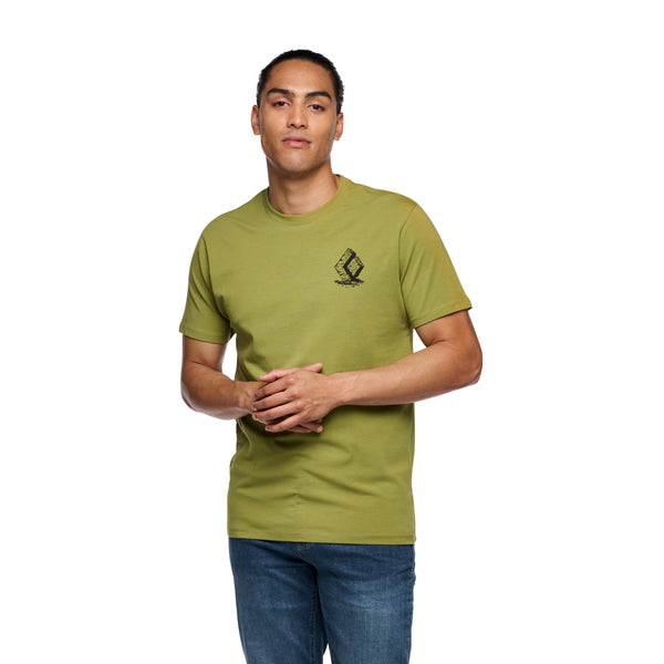 black diamond Men's Boulder Short Sleeve Tee Camp Green