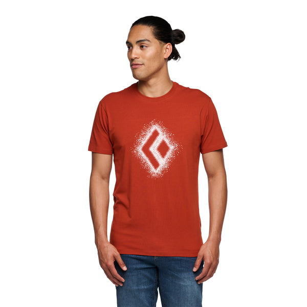 black diamond Men's Chalked Up 2.0 Tee Burnt Sienna