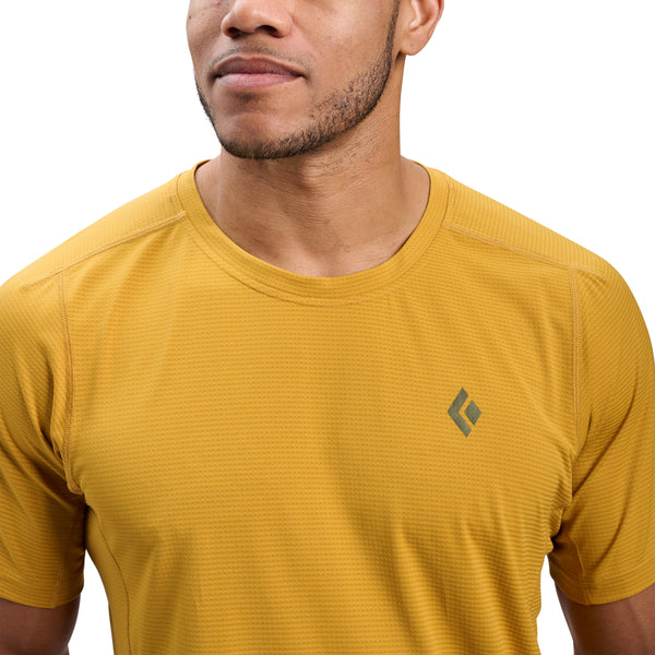black Diamond Men's Distance Short Sleeve Tech Tee Amber