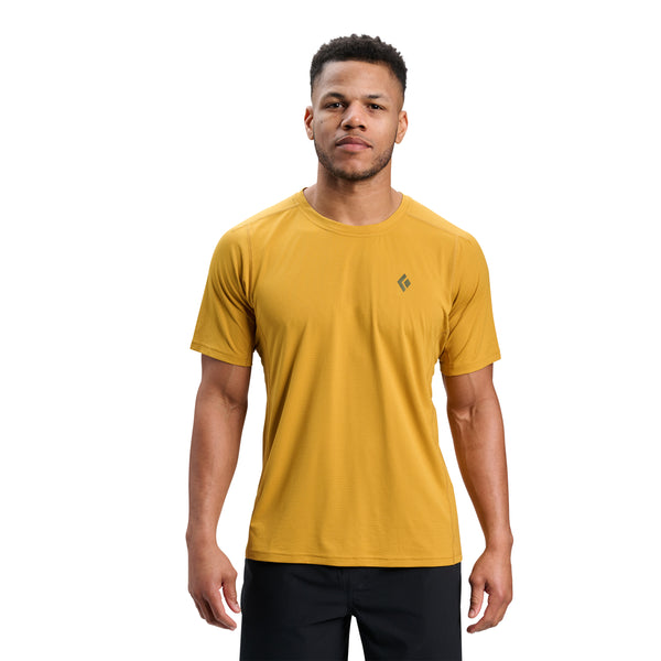 black diamond Men's Distance Short Sleeve Tech Tee Amber