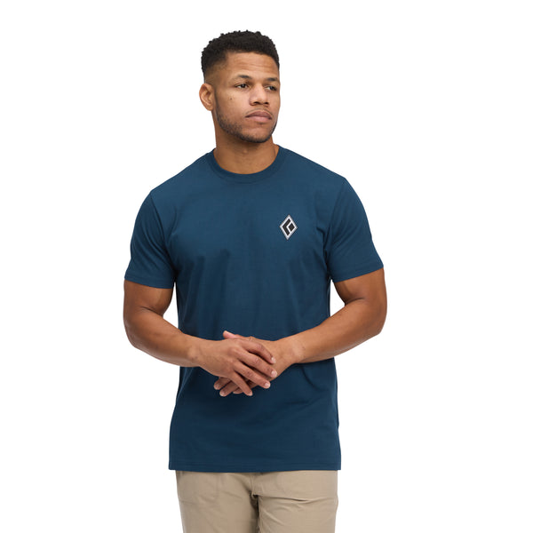 black diamond Men's Heritage Alpinist Short Sleeve Tee Indigo