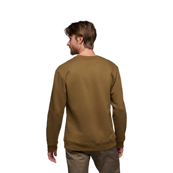 Black Diamond Men's Heritage Wordmark Crewneck Dark Curry