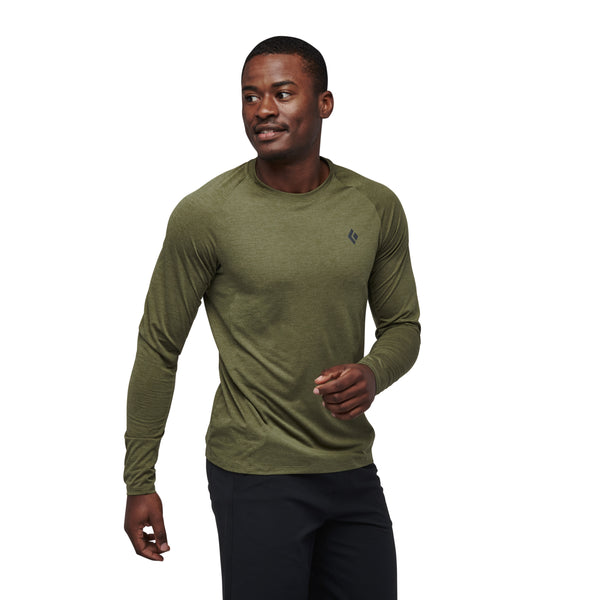 black diamond Men's Lightwire Long Sleeve Tech Tee Crag Green