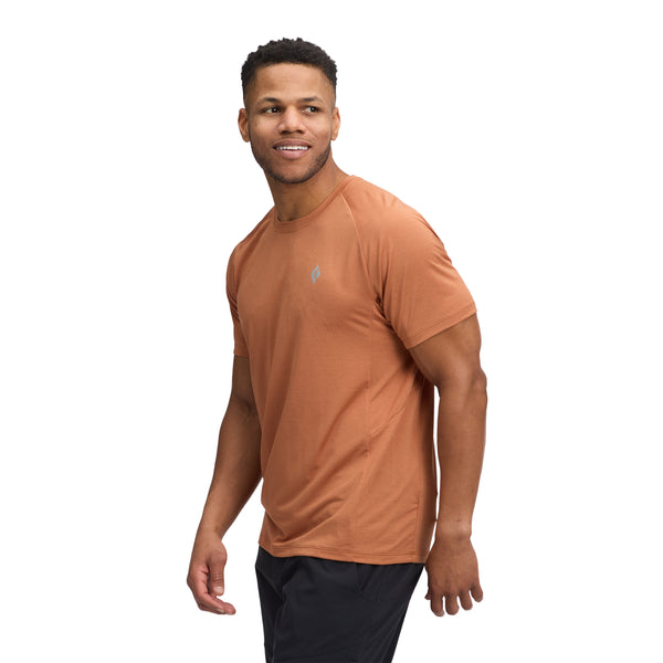 Black Diamond Men's Lightwire Short Sleeve Tech Tee Moab Brown