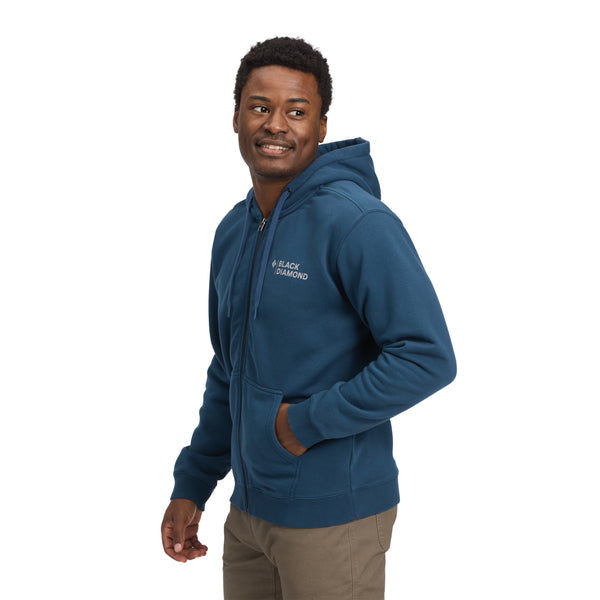 Black Diamond Men's Mini Stacked Full Zip Hoody Indigo