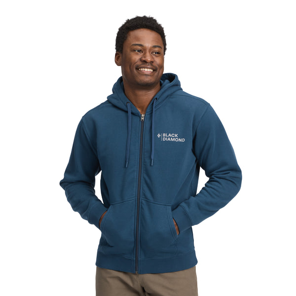 black diamond Men's Mini Stacked Full Zip Hoody Indigo