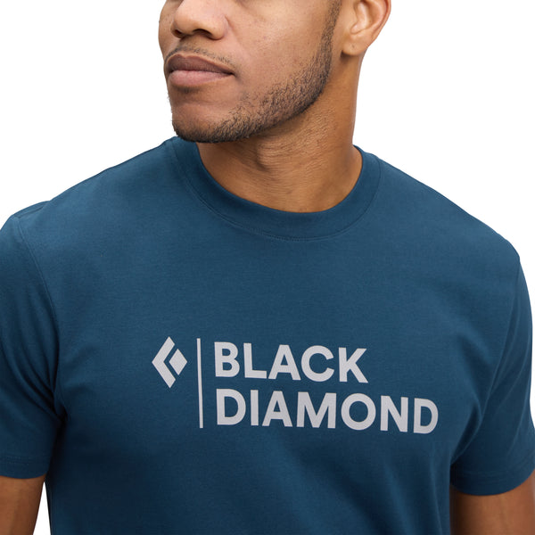 Black Diamond Men's Mini Stacked Short Sleeve Tee Indigo